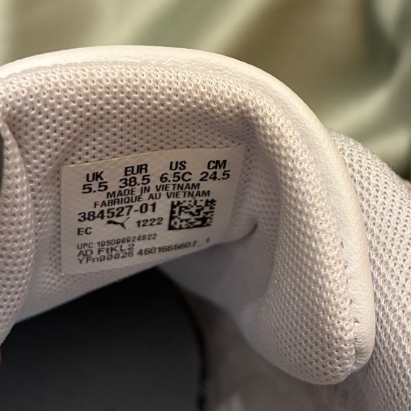 Puma Women's Mayze Mis Platform White Lace Up Sneakers Size 6.5 Worn Once VGUC+ - Picture 11 of 15